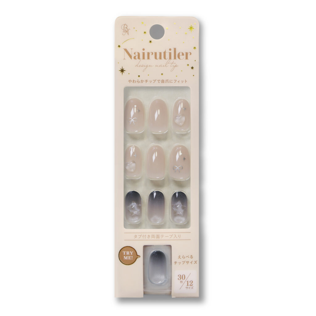 NRT2-27 ネイルティア ネイルティア2 Nairutiler ネイルチップ　ネイルチップテープ ポイント型 オーバル型 根本やわらか 爪先かため 自爪にフィット構造